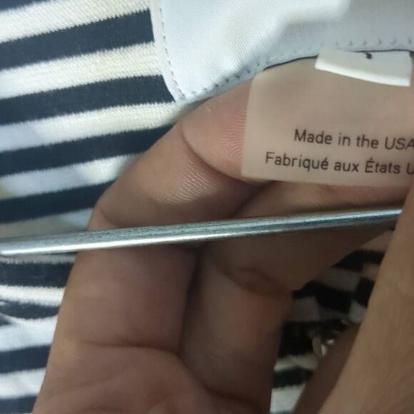 Current/Elliott Leighton Striped Zip Up Dress 1 S Small - Picture 6 of 9